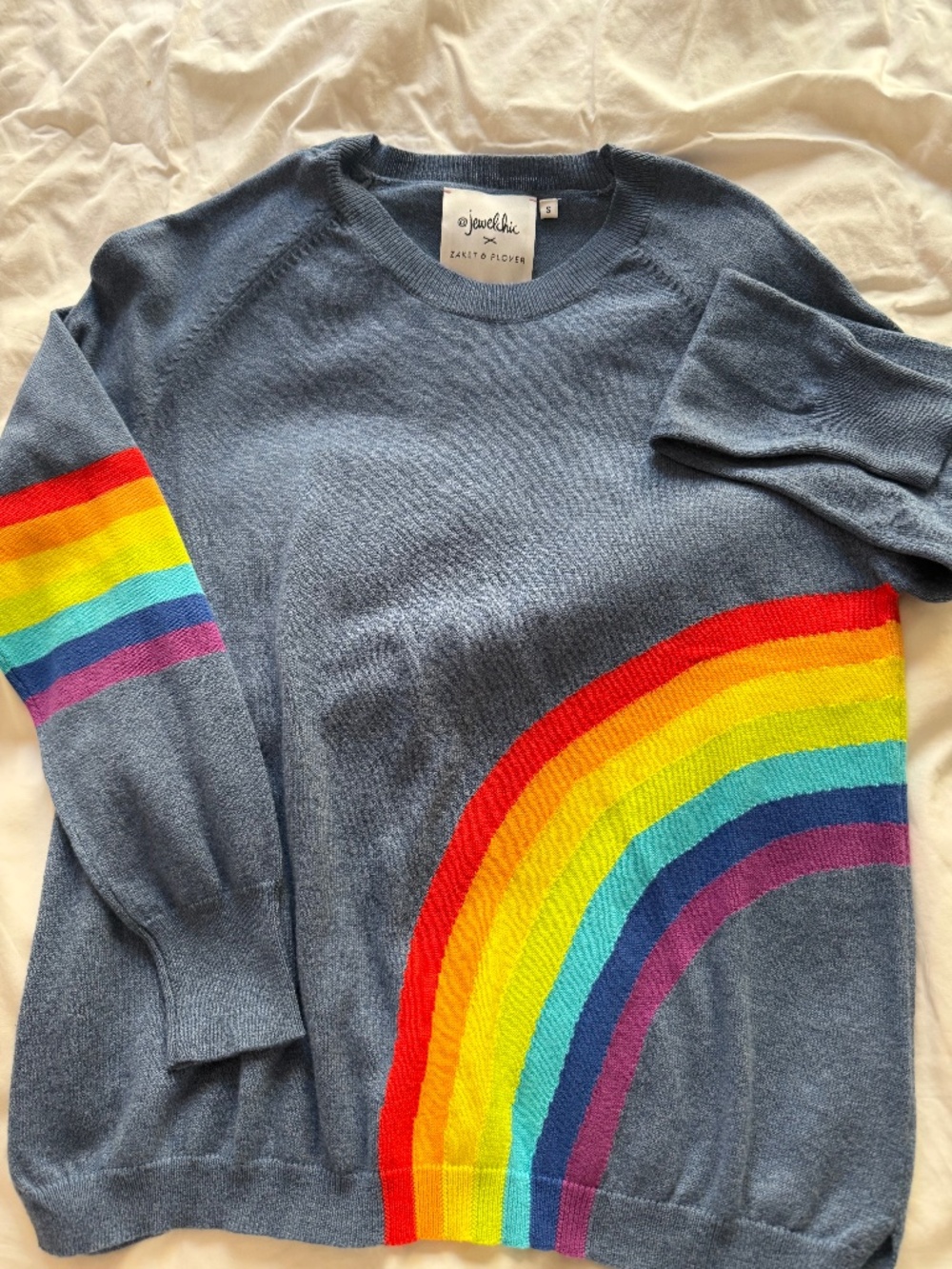 Zacket & Plover Rainbow Sweater Small NEVER WORN